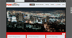 Desktop Screenshot of peaksecurity.com